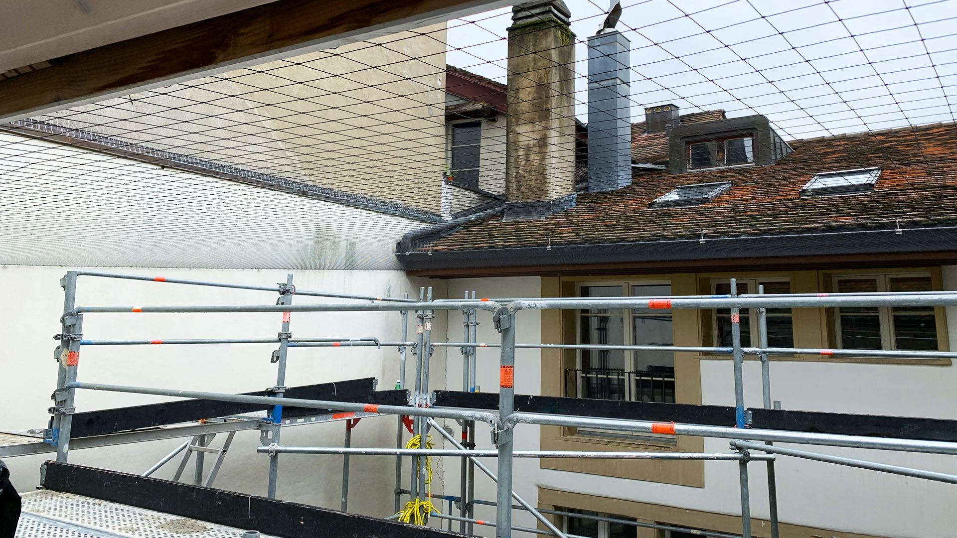 Wohnhaus mit Dachkante als typischer Einsatzbereich für die professionelle Vogelabwehr in Biel